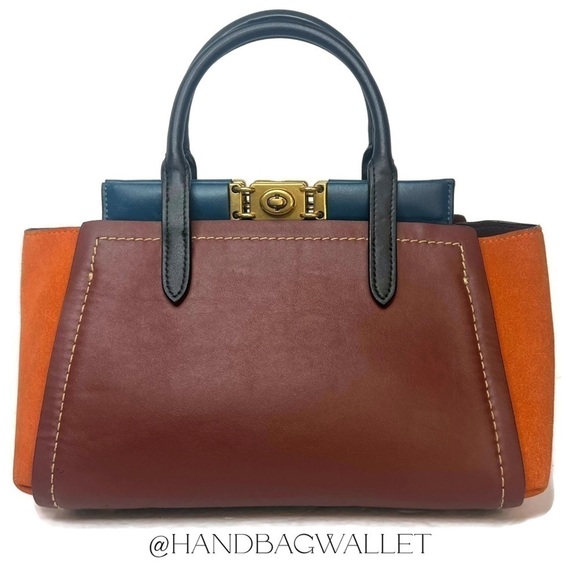 Coach Troupe Carryall in Colorblock F78545 Bag - Tan And Wallet Set - Picture 7 of 16